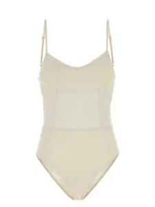 Prada Women's Light Tulle Swimsuit in Pink