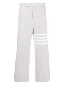 Thom Browne Men's Low Rise Beltloop Pants and Cotton Trousers in Grey