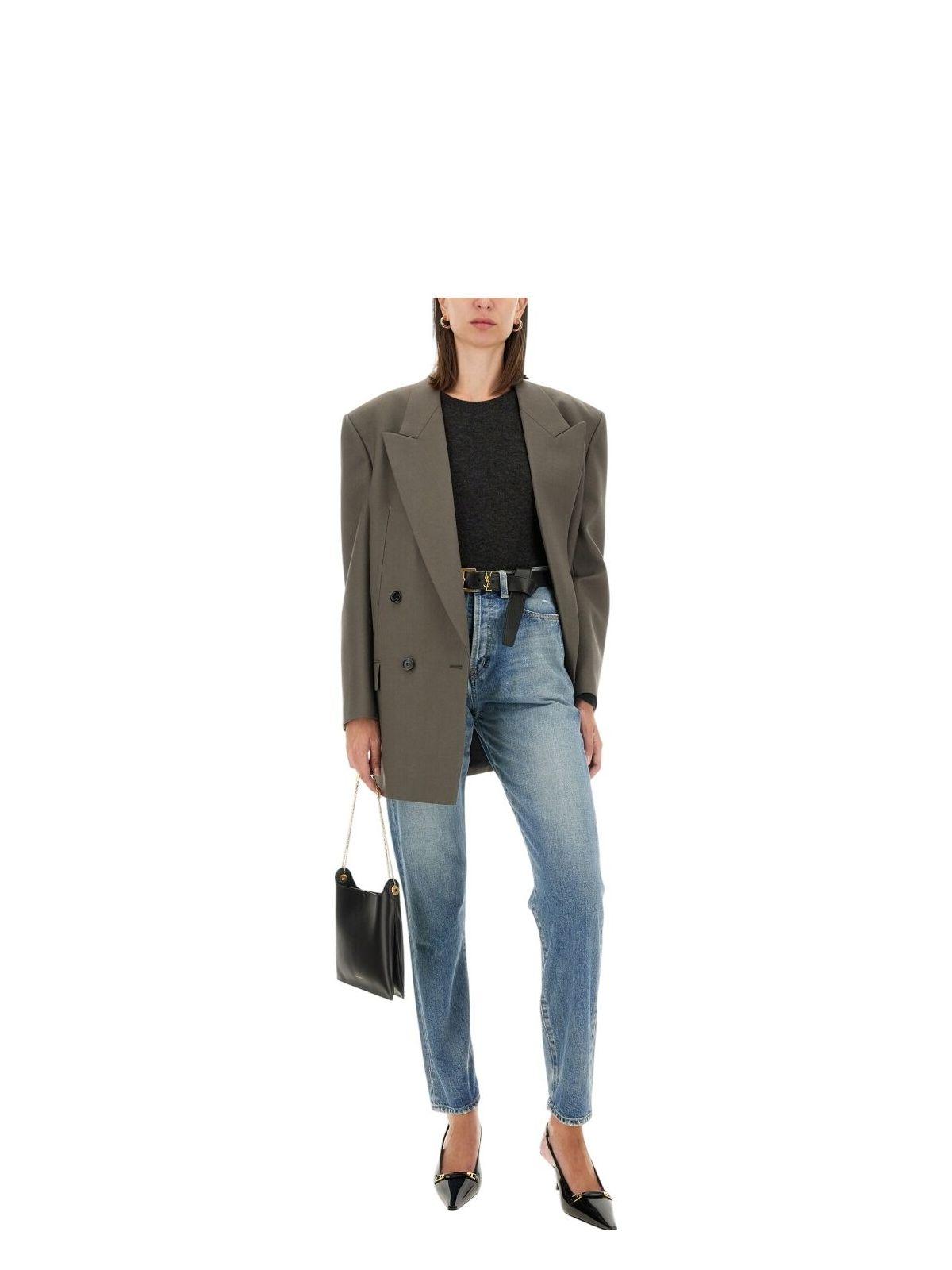 Saint Laurent Women's Cashmere And Silk Sweater in Black