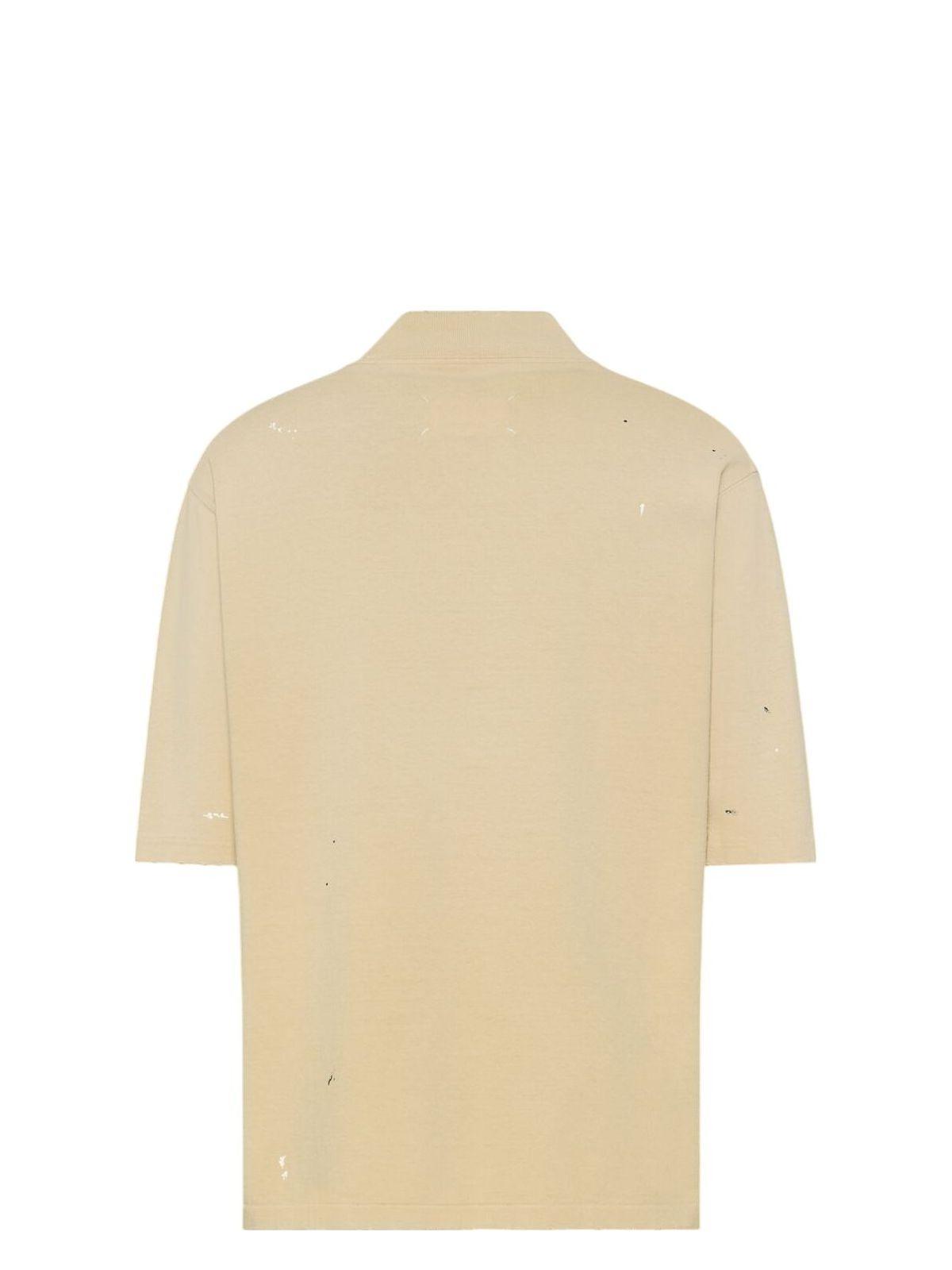 Maison Margiela Cotton T-Shirts in Ivory and Beige