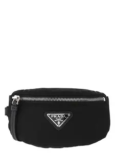 Prada Men's Nylon Wrist Pouch in Black