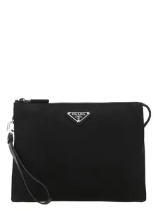Prada Men's Re-Nylon Clutch in Black
