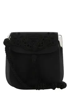 Prada Women's Nylon Crossbody Bag in Black