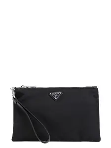 Prada Men's Re-Nylon Clutch in Black