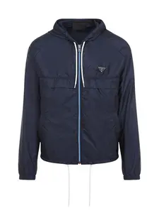 Prada Men's Re-Nylon Jacket in Blue