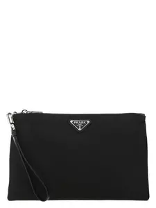 Prada Men's Re-Nylon Clutch in Black