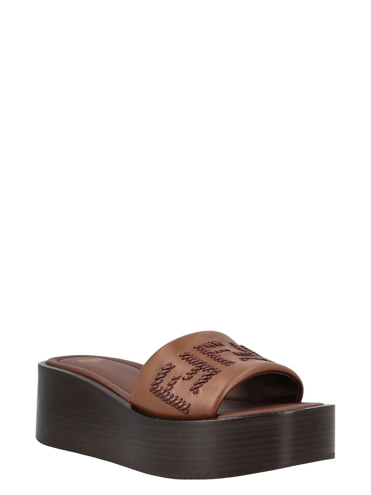 Women's Fendi Sunshine Sandal in Ghianda