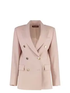 Max Mara Studio Edicola Double-Breasted Wool Blazer