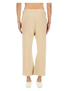 Maison Margiela Cotton Trousers in Ivory