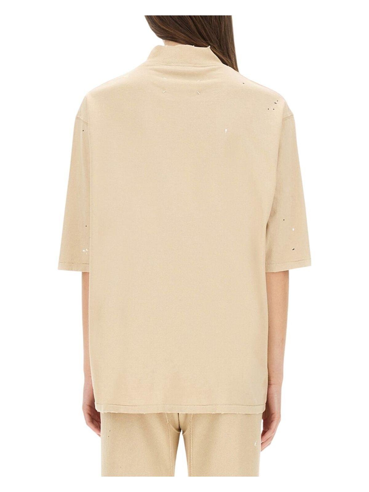 Maison Margiela Cotton T-Shirts in Ivory and Beige