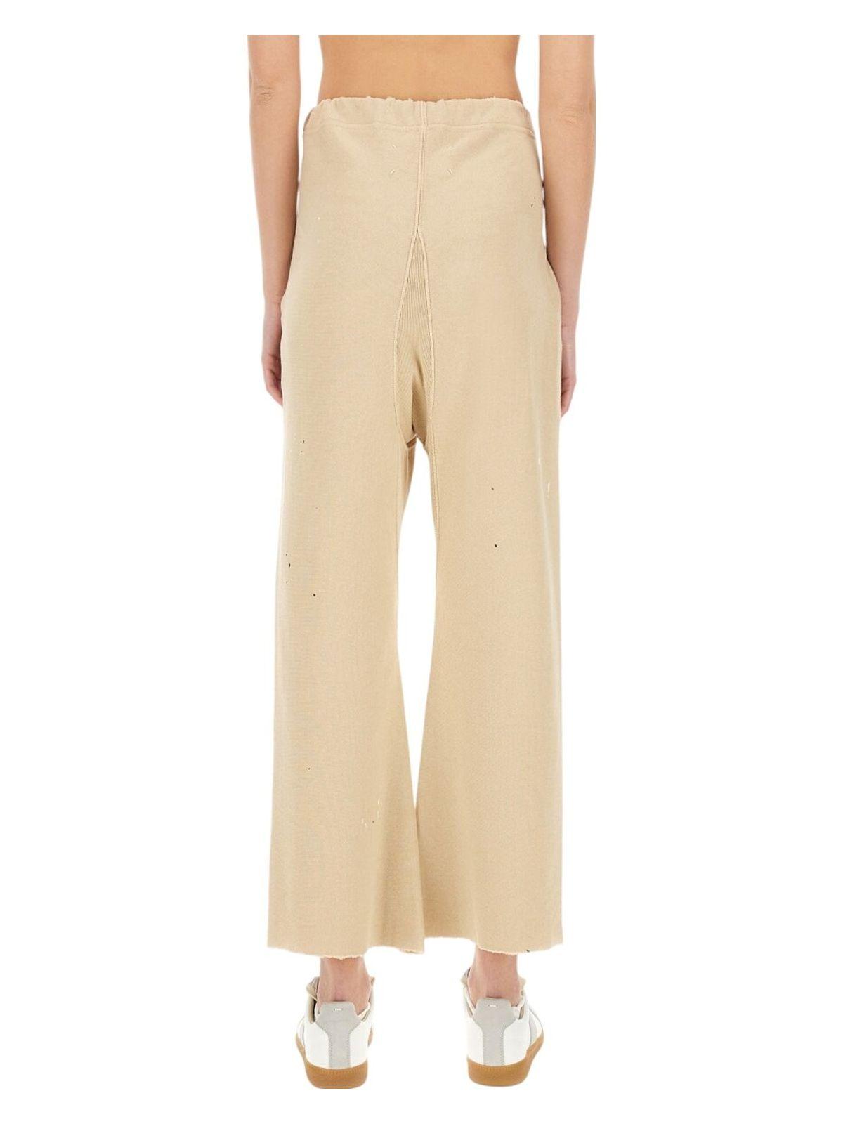 Maison Margiela Cotton Trousers in Ivory
