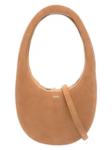 Coperni Women's Swipe Suede Leather Crossbody Bag in Brown