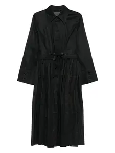 Jil Sander Women's Dress with Belt and Pleated Skirt