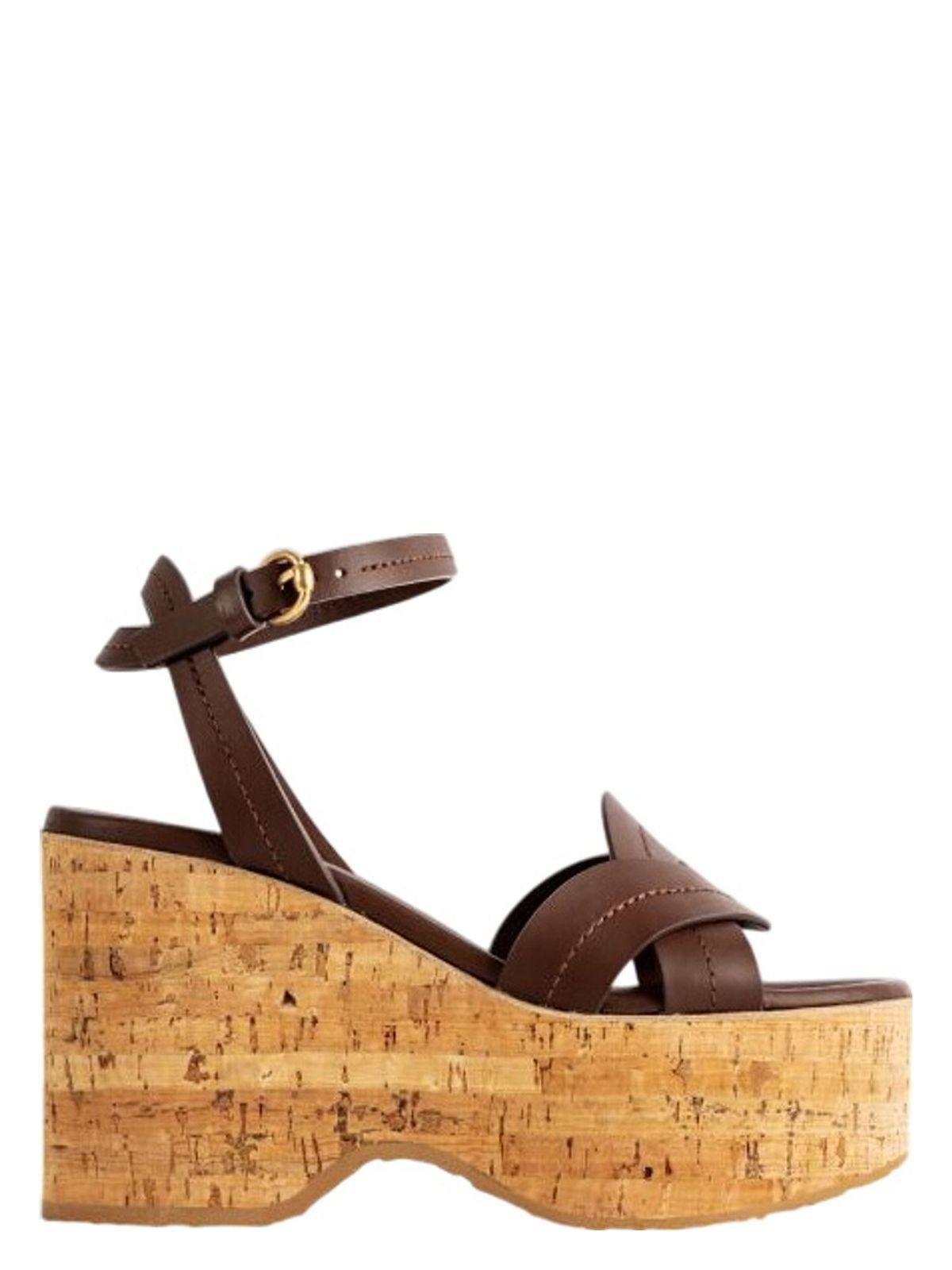 Gianvito Rossi Women's Platform Sandals in Brown