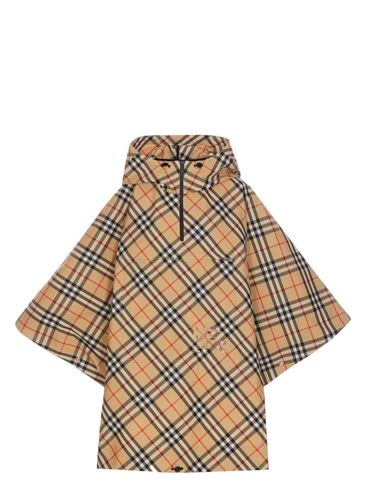 Burberry Check Hooded Cape