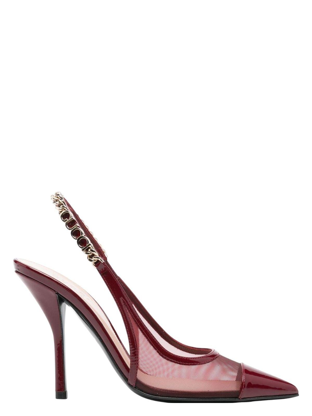 Gucci Women's Signoria Slingback Pumps in Bordeaux