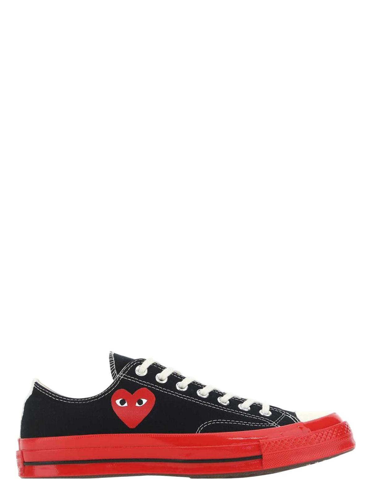 Comme Des Garçons Play Comme Des Garçons Play Canvas X Converse Sneakers in Black