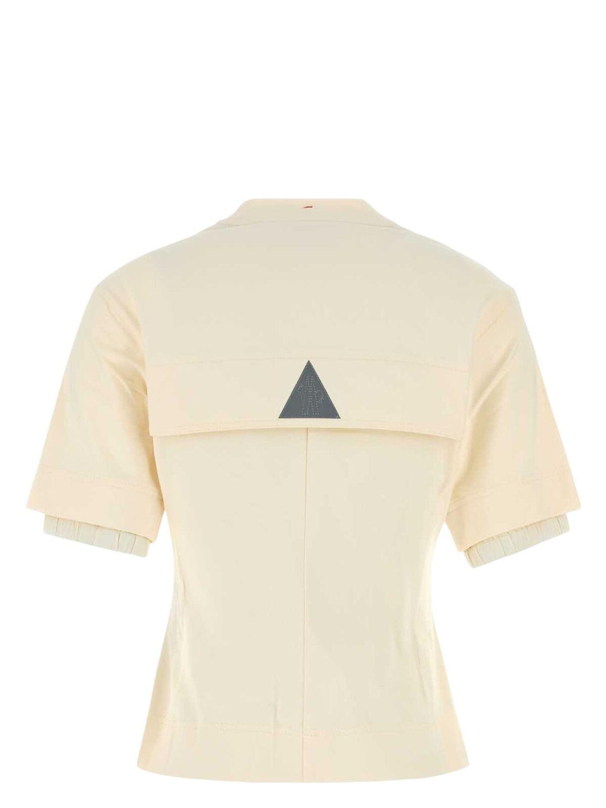 Moncler Grenoble Women's Cotton Clothing T-Shirt in White