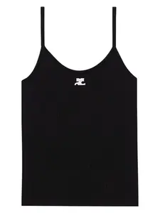 Courrèges Courrèges Women's Rib Knit Tank Top in Black