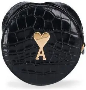 Ami Paris Women's Round Paris Bag in Black