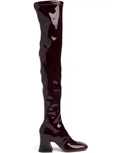 CHLOÉ Patent Leather Over The Knee Boots