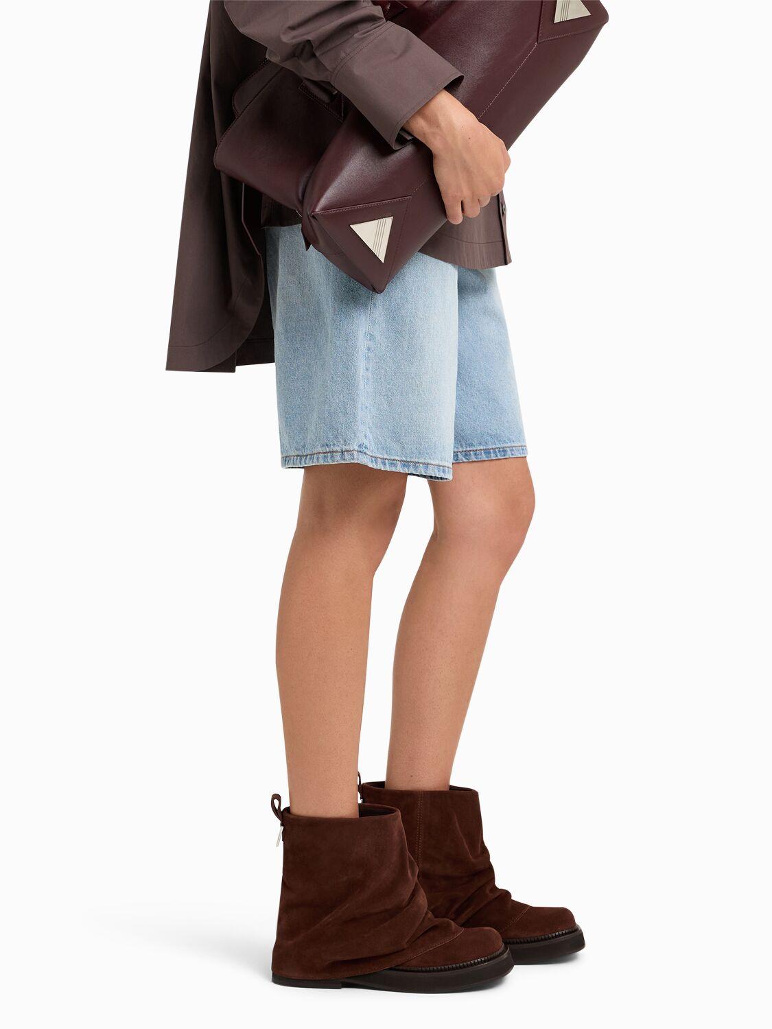 THE ATTICO Mini Robin Suede Combat Boots