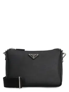 Prada Men's Leather Messenger Bag