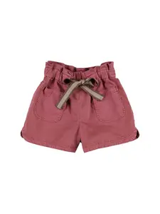 BRUNELLO CUCINELLI Paper Bag Waist Cotton Blend Shorts