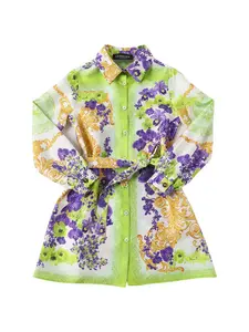 VERSACE Printed Silk Dress