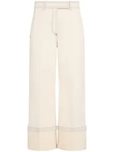THOM BROWNE Selvedge Denim Wide Leg Pants