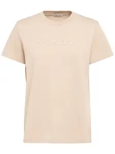 MONCLER Embroidered Logo Cotton T-shirt
