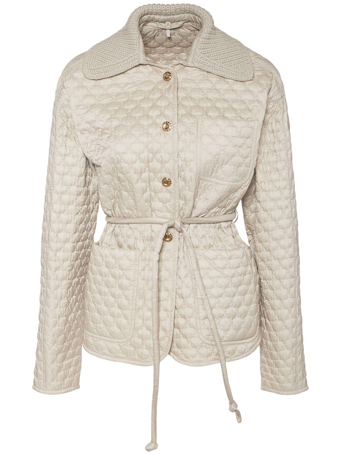 MONCLER Raray Belted Nylon Down Jacket