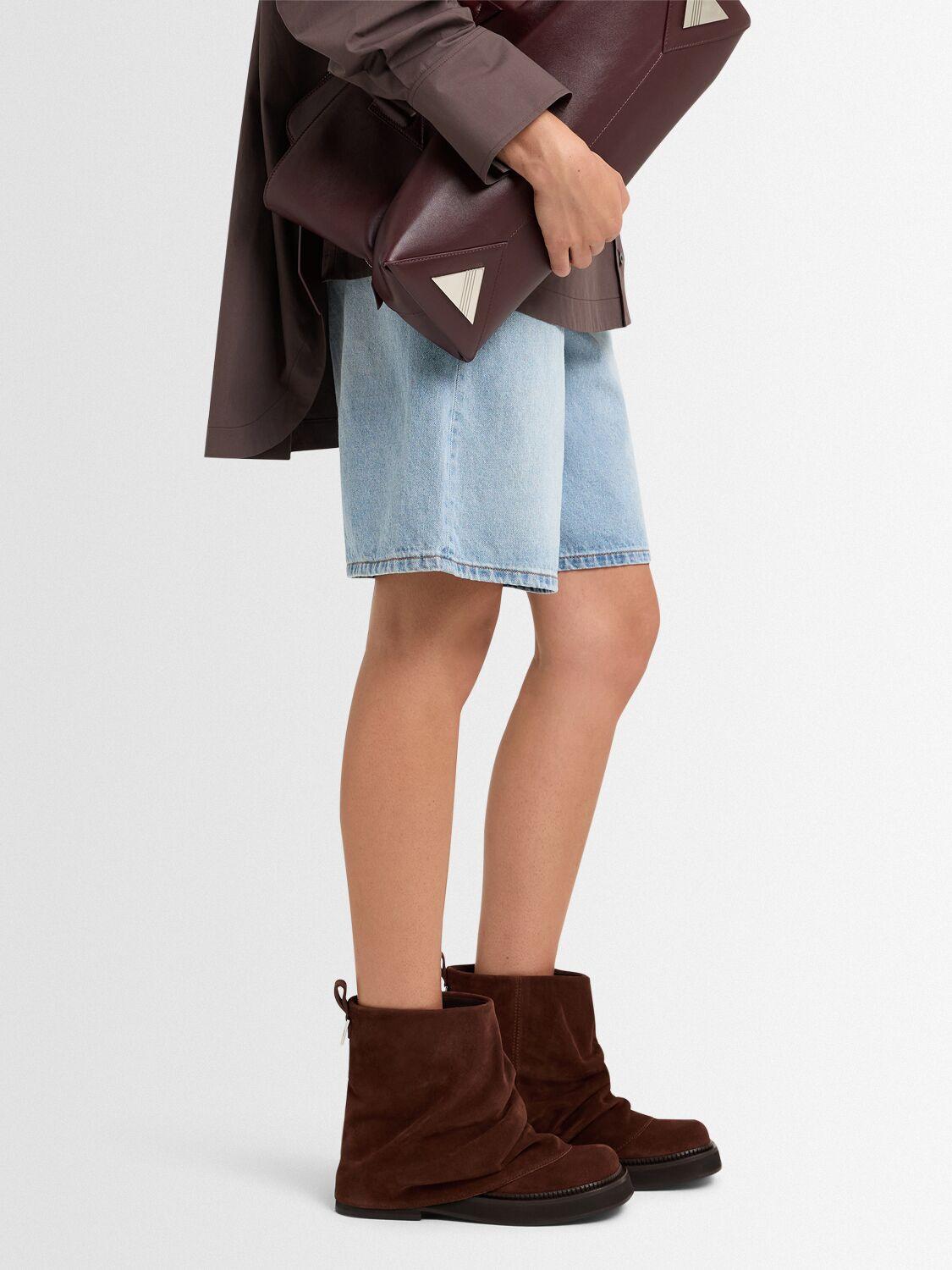 THE ATTICO Mini Robin Suede Combat Boots