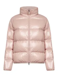 MONCLER Pink Abbadia short down jacket
