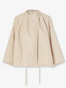 FENDI Cotton and Linen Jacket