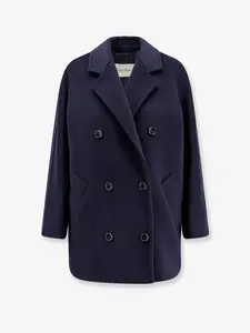 MAX MARA Rebus Virgin Wool and Cashmere Coat