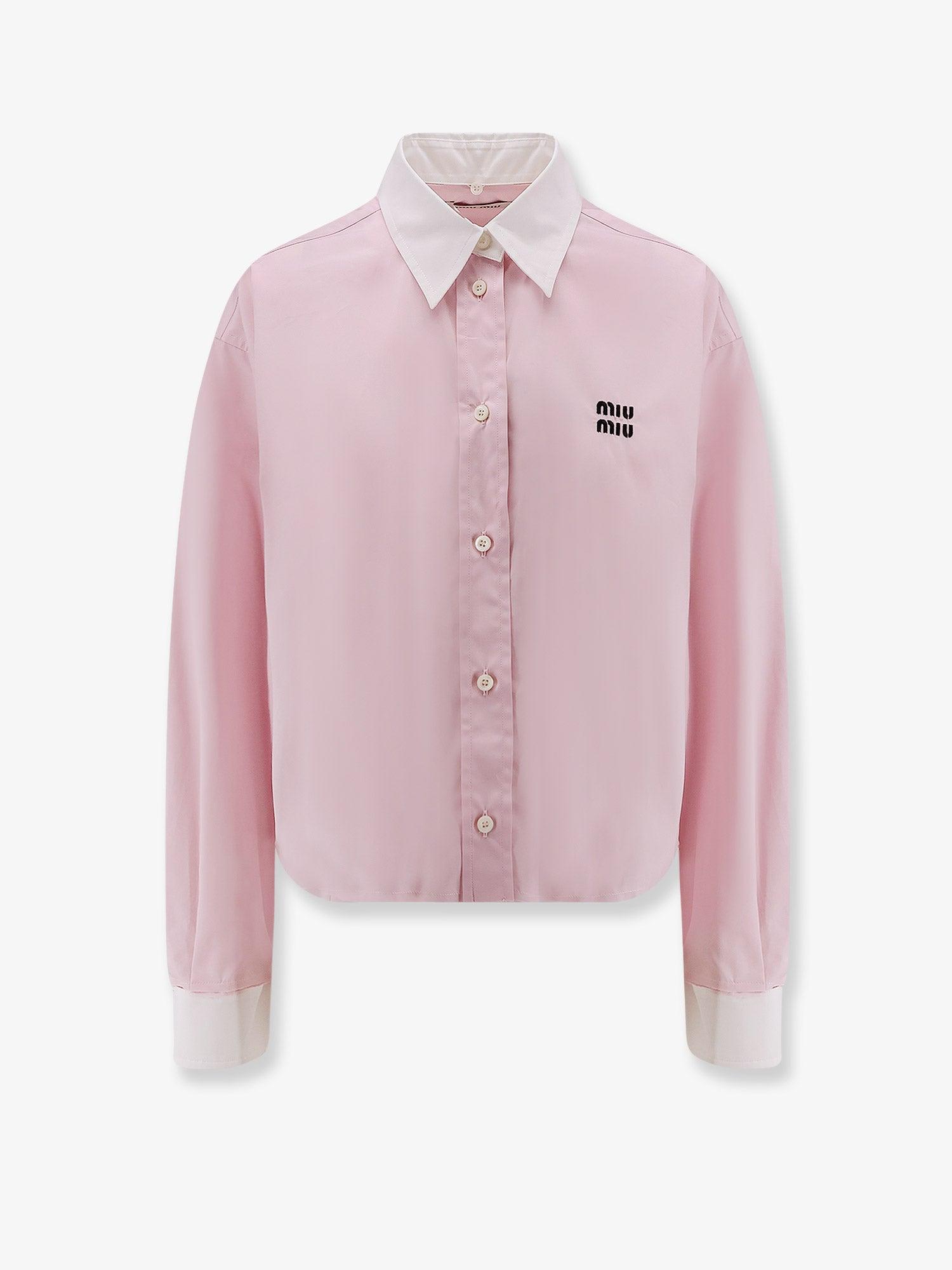 Cotton Poplin Shirt - MIU MIU