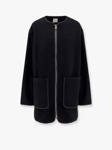 TOTEME Wool Blend Coat with Lateral Slits
