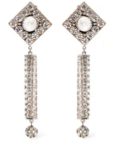 ALESSANDRA RICH Crystal Earrings with Pendant