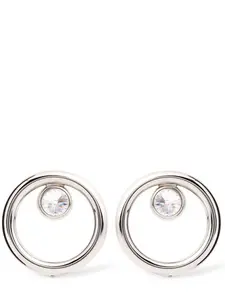 ALESSANDRA RICH Hoop Crystal Earrings