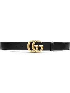 Gucci Double G Buckle Leather Belt