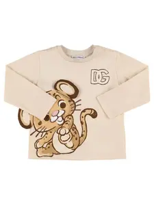 DOLCE & GABBANA Printed Cotton Jersey T-shirt