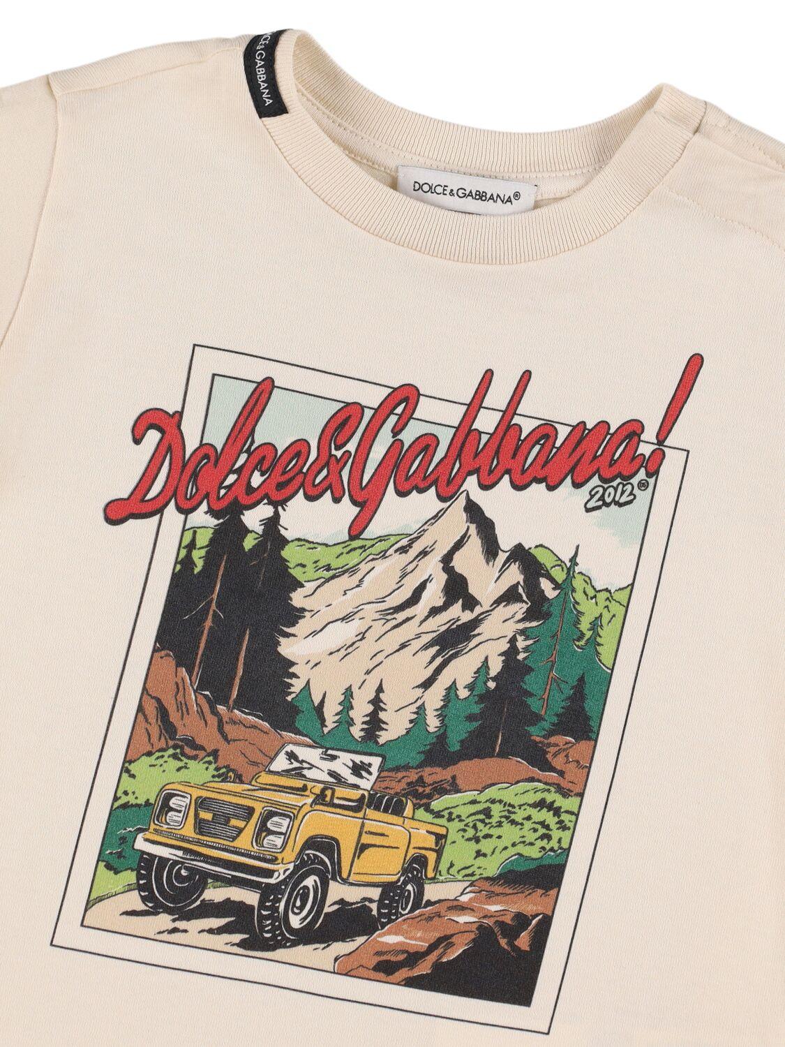 DOLCE & GABBANA Printed Cotton Jersey T-shirt