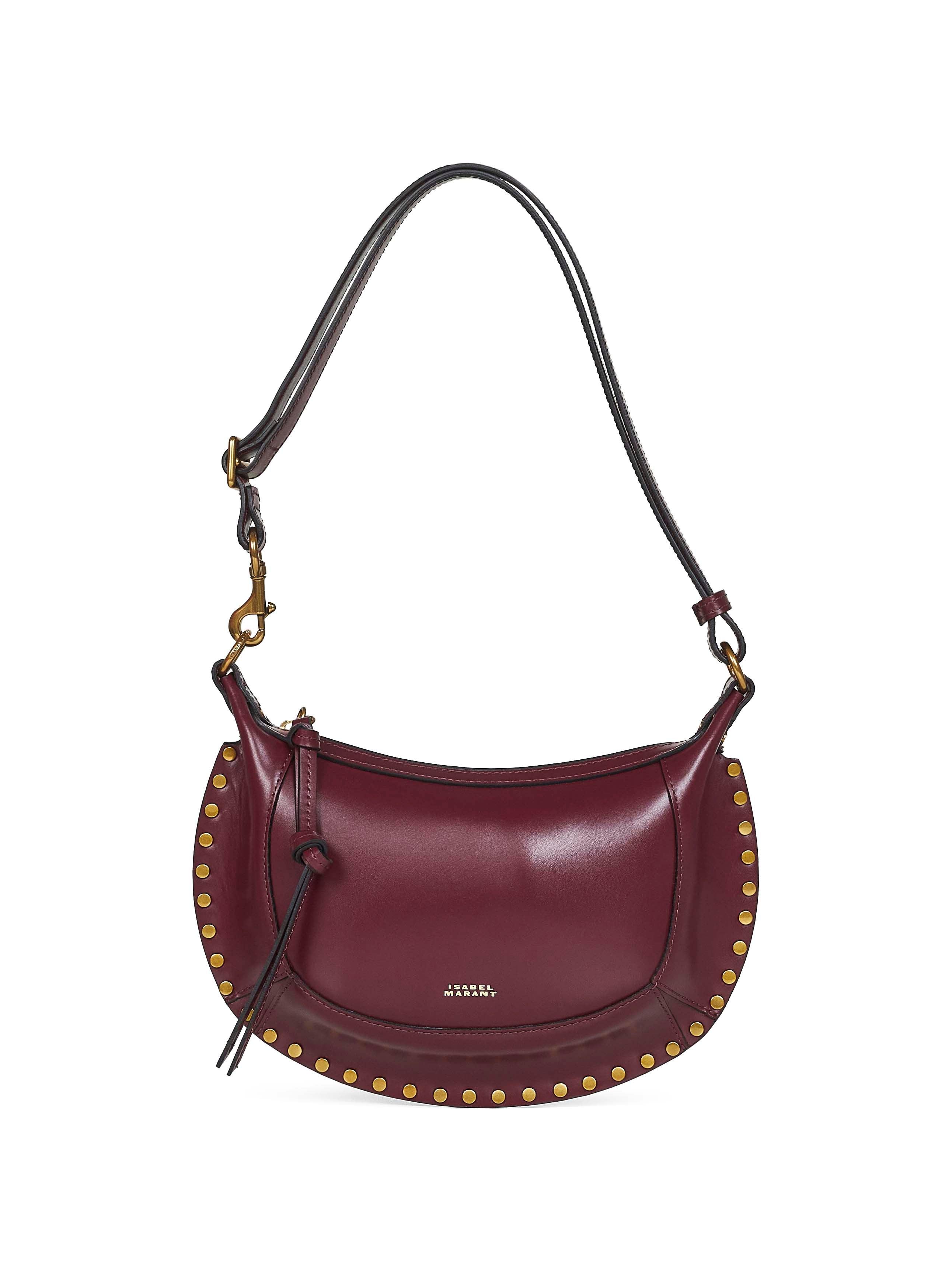 Isabel Marant Oskan Moon Leather Crossbody Bag