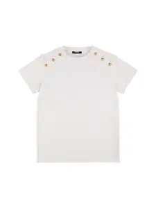 BALMAIN Cotton Jersey T-shirt with Logo