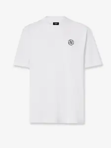 FENDI Cotton t-shirt with FF embroidery