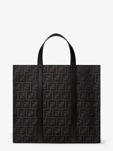 FENDI FF Jacquard Fabric Shopping Bag