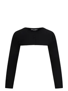 Dolce & Gabbana Women's Viscose Blend Cardigan in Black
