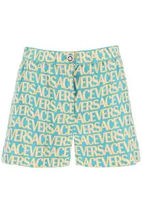 Versace Printed Silk Shorts