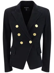 Balmain Double-breasted Denim Blazer